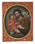 Viceregal School. Peru. Workshop Titicaca Lake. Circa 1730.