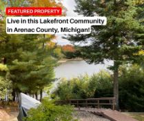 Live in this Lakefront Community in Arenac County, Michigan!