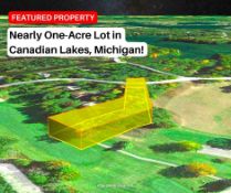 Live the Good Life on This Nearly One-Acre Lot in Canadian Lakes, Michigan!
