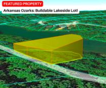 Arkansas Ozarks: Buildable Lakeside Lot!