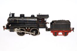 Märklin B-Dampflok, Spur 1, Starkstrom, schwarz, mit Tender, Z 4