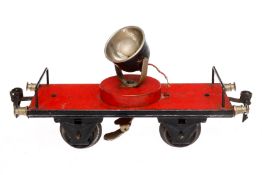 Märklin Scheinwerferwagen 1964, Spur 1, HL, Schwarzbereiche meist rest., LS und gealterter Lack, L