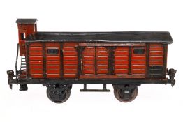 Märklin ged. Güterwagen 1929, Spur 1, HL, mit BRHh und 2 ST, 3 Achslager ersetzt, 1 Türgriff