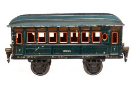 Märklin Personenwagen 1884, Spur 1, CL, Stirnseiten mit je 2 Fremdbohrungen, LS tw ausgeb.,
