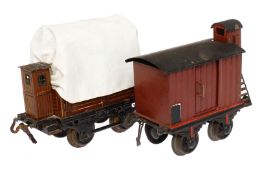 2 Güterwagen, Spur 1, L 13,5 und 14,5, Z 4