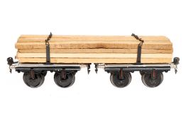 Märklin Langholzwagen 1814, Spur 1, HL, mit Schnittholz, LS und gealterter Lack, L 28, Z 2