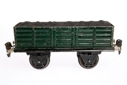 Märklin Kohlewagen, Spur 1, HL, NV, 2 Fremdbohrungen in Unterboden, LS und gealterter Lack, L 19,