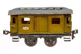 Carette Postwagen, Spur 1, uralt, ÜL, NV, L 16,5, Z 4