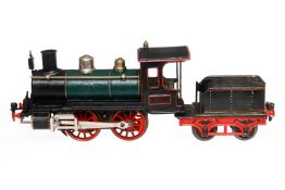 Märklin B-Dampflok 1021, Spur 1, Uhrwerk intakt, ÜL, mit Tender, Z 4
