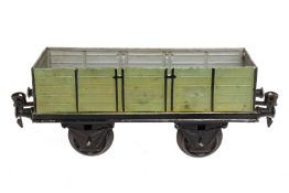 Märklin offener Güterwagen, Spur 1, HL, LS tw ausgeb., gealterter Lack, L 20, sonst noch Z 2-3