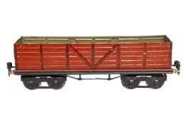 Märklin Hochbordwagen, Spur 1, HL, Rahmenbereich tw nachlackiert, LS und gealterter Lack, L 31,5,