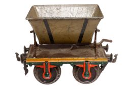 Märklin Kipplore 1811, Spur 1, uralt, HL, LS und gealterter Lack, L 12, sonst noch Z 2-3