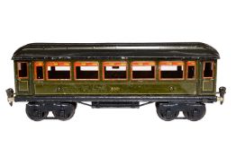 Märklin Personenwagen 1886, Spur 1, CL, mit 4 AT, 2 Treppen fehlen, Plattform rest., LS tw
