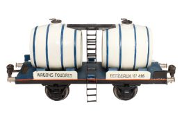 Märklin franz. Weinwagen, Spur 1, HL, Achslager nachlackiert, LS tw ausgeb., gealterter Lack, L