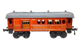 Bing Gepäckwagen, Spur 1, CL, mit Diensteinrichtung, 4 AT und 2 ST, LS und Alterungsspuren, L 34,