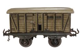 Bing ged. Güterwagen 15270, Spur 1, uralt, CL, 1 Achslagerblende fehlt, LS und Alterungsspuren, L