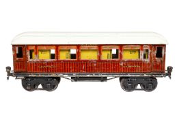 Märklin Mitropa Schlafwagen 1888, Spur 1, CL, mit Inneneinrichtung und 4 AT, LS/RS, gealterter Lack,