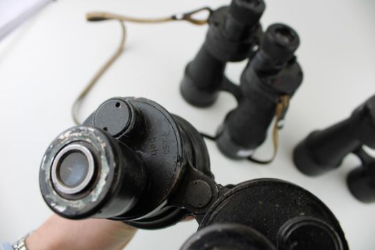 Three pairs of military style binoculars, one marked AM. (3) - Image 4 of 6