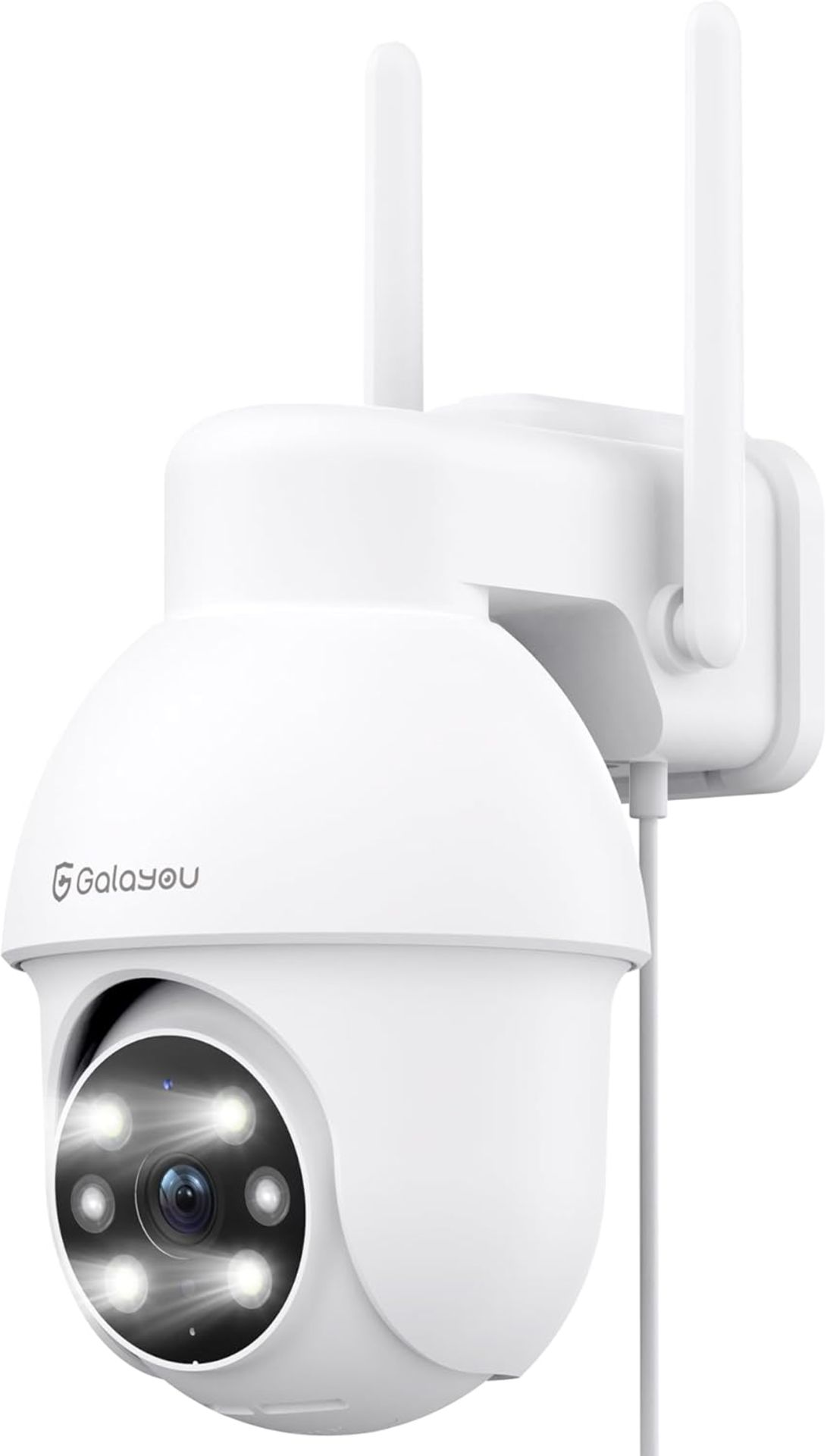 RRP £32.99 - GALAYOU 2K Security Camera Outdoor, 360° CCTV Camera, Home Security WiFi Camera with