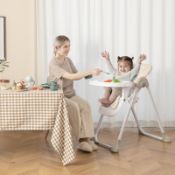 RRP £64 - Costway Orange Baby Highchair with Removable Tray