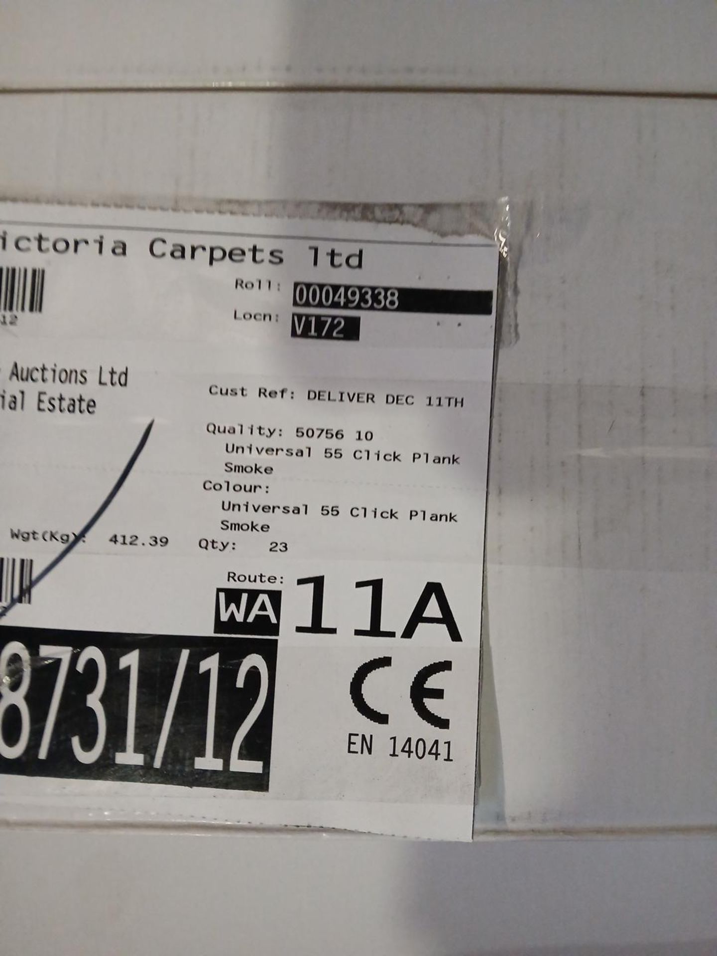 Grade B, 23 packs, LVT Click Plank, Mid brown - Image 2 of 4