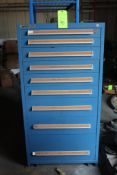 Stanley Vidmar 9-Drawer Cabinet with Contents- Swagelok Fittings, Stainless Steel Hose, Air Line Bra