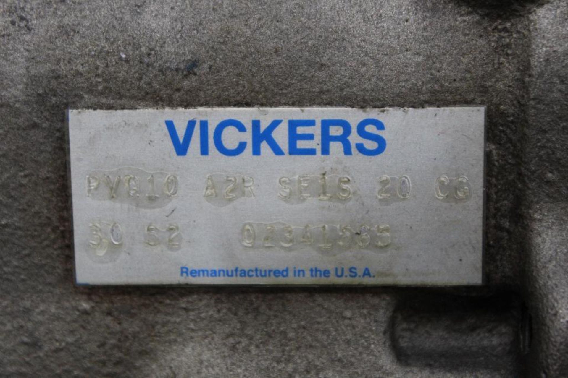 Vickers Label Lot of 4 Pumps Parker and Vickers- (x2) Parker PVP16304R26A4H12 ...