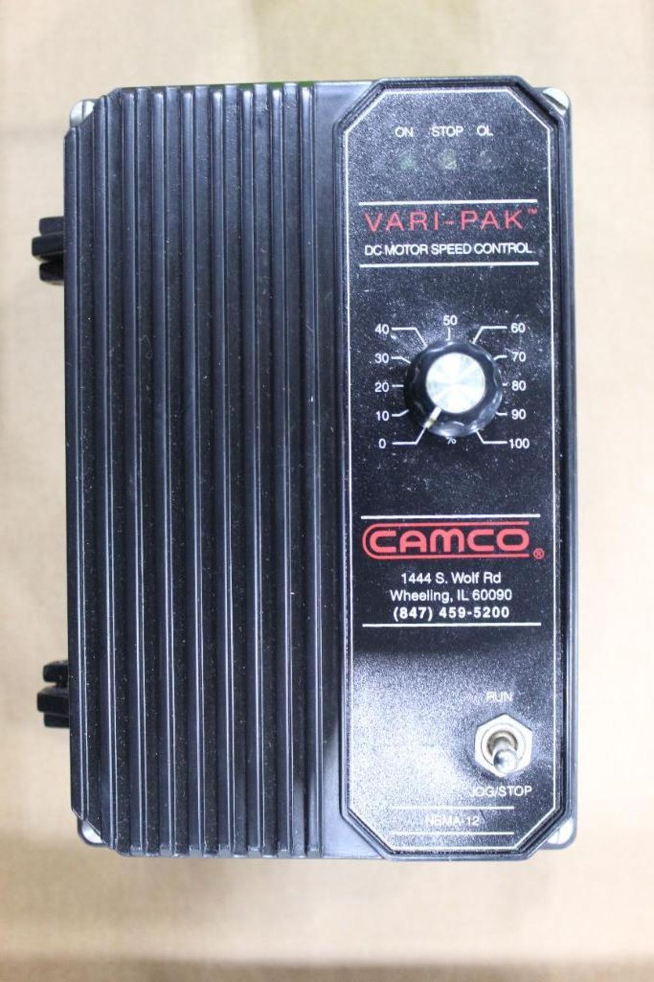 Vari Pak Filter Camco Vari-Pak DC Motor NEMA-12 Speed Controller