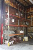2 Sections of Pallet Racking- 3 Uprights, 10 Crossmembers (Contents Not Included)