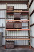 Pallet Racking- 2 Uprights, 8 Crossmembers with Wire Decking