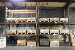 2 Sections of Pallet Racking- 4 Uprights, 10 Crossmembers (Contents Not Included)