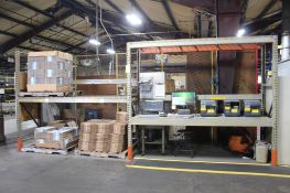 2 Sections of Pallet Racking- (3)8'x3' Uprights, (6)9' Crossmembers