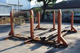 Lot of 6 Steel U Racks