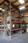4 Sections of Pallet Racking- 6 Uprights, 24 Crossmembers (Contents Not Included)