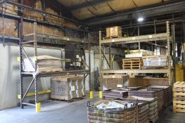 2 Sections of Pallet Racking- (4)10'6" Uprights, (8)10' Crossmembers