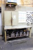 Workbench and Cabinet (Contents Not Included)