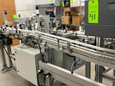 Simplimatic Automation modular plastic 3.25" wide belt conveyor. Model #: 3100.