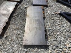 Blank Skid Steer Mount Plate