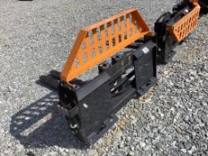 Skid Steer Pallet Fork Hydraulic Adjustable