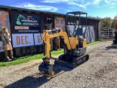 Land Honor Gas Power Ride on Mini Excavator with Blade