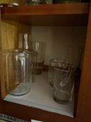 10 pieces assorted clear glassware