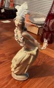 Lladro Porcelain Hawaiin Hula Girl