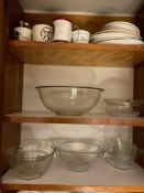 Assorted Clear Pyrex Bowls