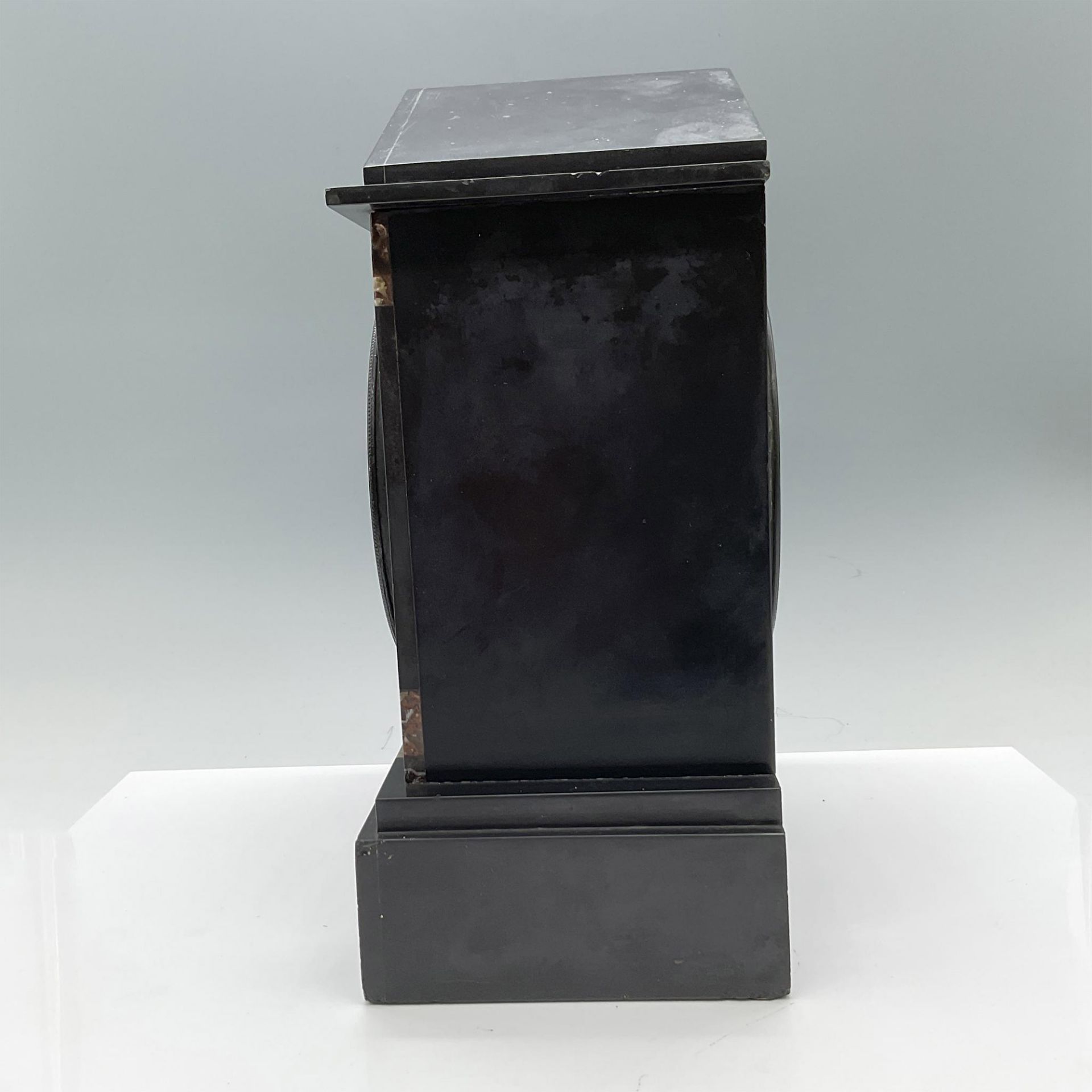 Antique Victorian Slate Mantel Clock - Bild 3 aus 5