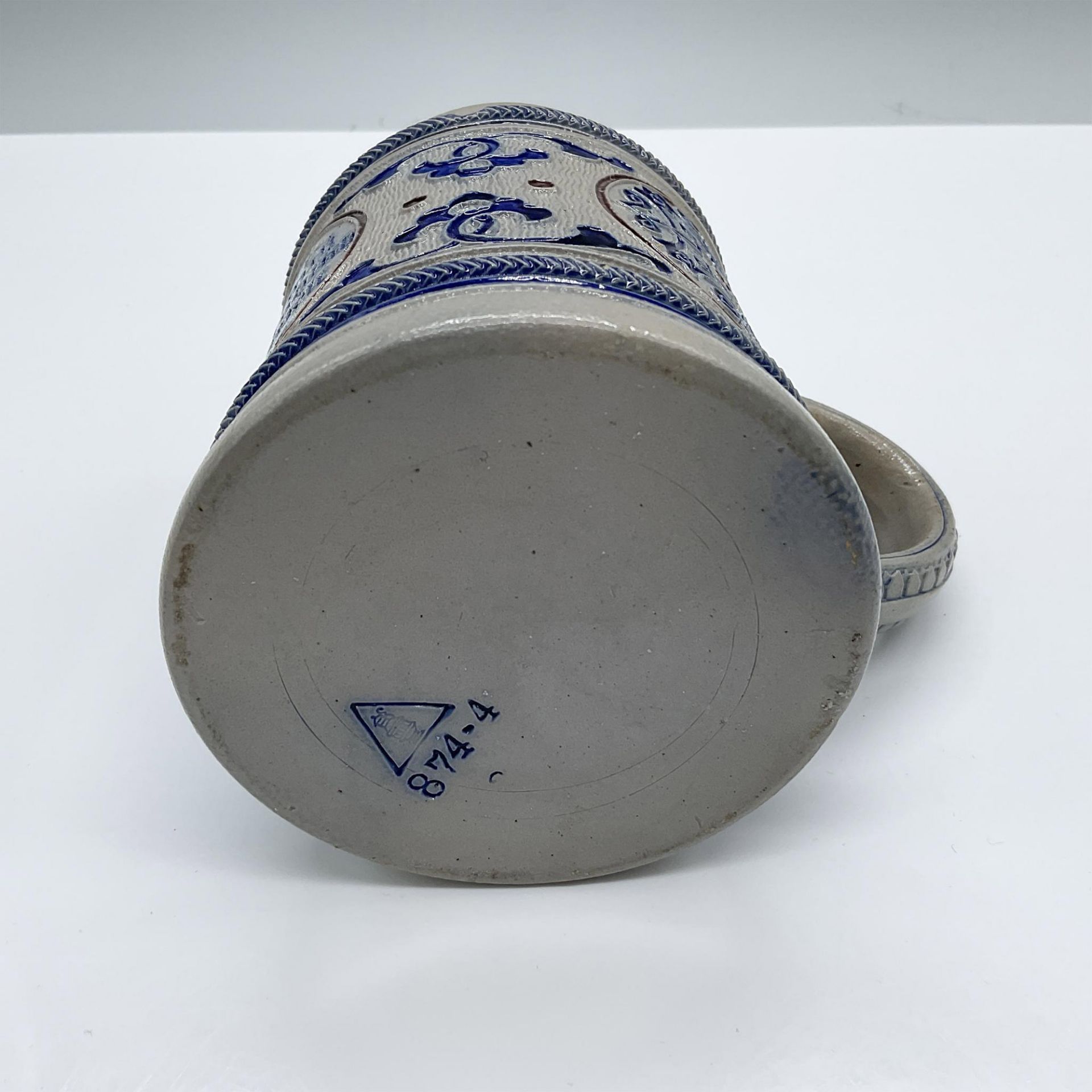 Antique Simon Peter Gerz Pottery Motto Beer Stein - Bild 5 aus 5