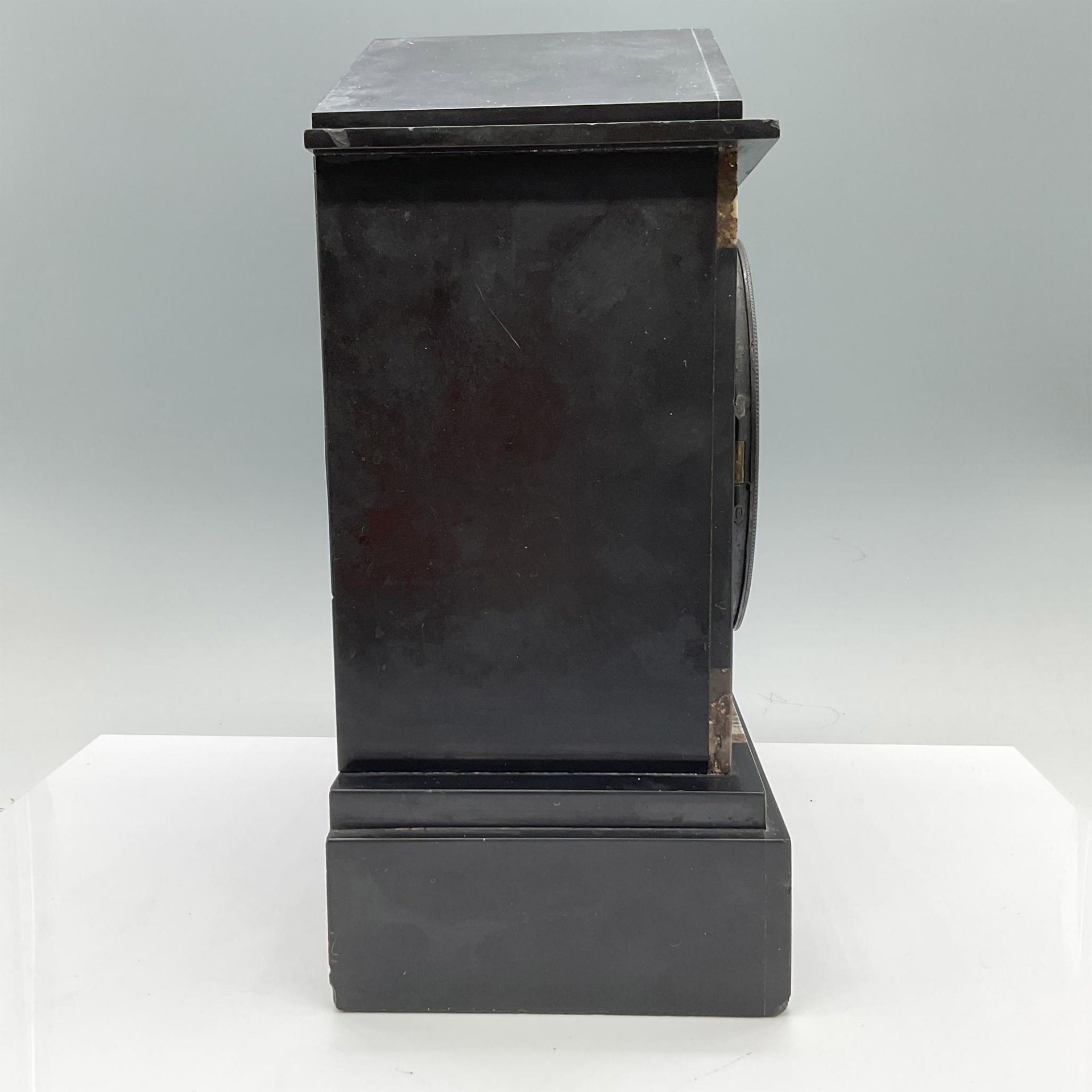 Antique Victorian Slate Mantel Clock - Bild 4 aus 5