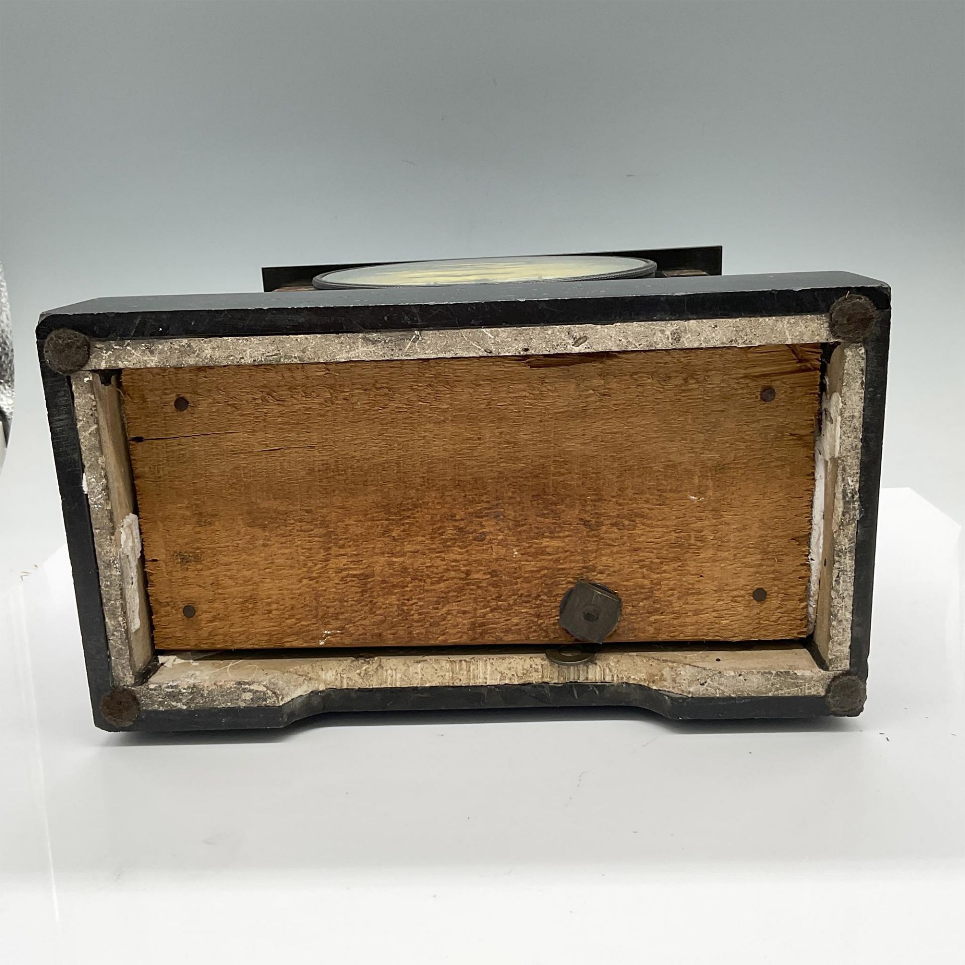 Antique Victorian Slate Mantel Clock - Bild 5 aus 5