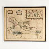 Abraham Ortelius, Antique Colored Engraving Parergon Map