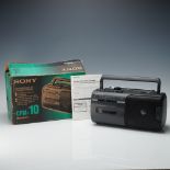Sony CFM-10 Radio Cassette-Corder with Original Box & Manual