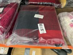 LIZZIE RED TARTAN SCARF (NEW)